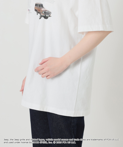 GOOD ROCK SPEED（グッドロックスピード）の「GOOD ROCK SPEED/グッドロックスピード SLOBE別注 ジープ TEE（Tシャツ/カットソー・レディース・ホワイト/ベージュ・FREE）」の10枚目の写真