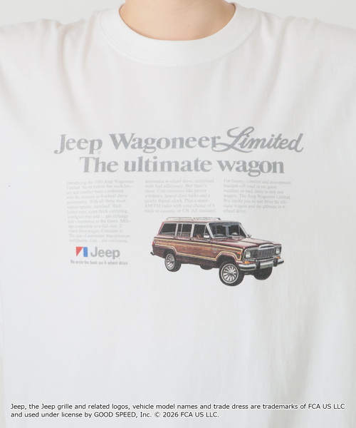 GOOD ROCK SPEED（グッドロックスピード）の「GOOD ROCK SPEED/グッドロックスピード SLOBE別注 ジープ TEE（Tシャツ/カットソー・レディース・ホワイト/ベージュ・FREE）」の11枚目の写真
