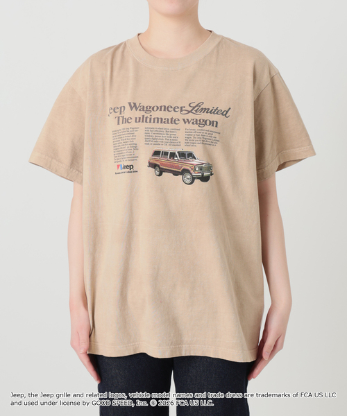 GOOD ROCK SPEED（グッドロックスピード）の「GOOD ROCK SPEED/グッドロックスピード SLOBE別注 ジープ TEE（Tシャツ/カットソー・レディース・ホワイト/ベージュ・FREE）」の14枚目の写真