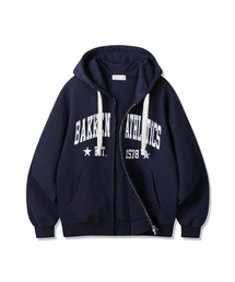 ATHLETICS ツーウェイ フードジップアップ BK7979_ネイビー