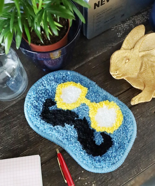 niko and...(ニコアンド)の「ルミナスミニマット(インテリア雑貨・レディース・オレンジ/ブルー・0)」の2枚目の写真