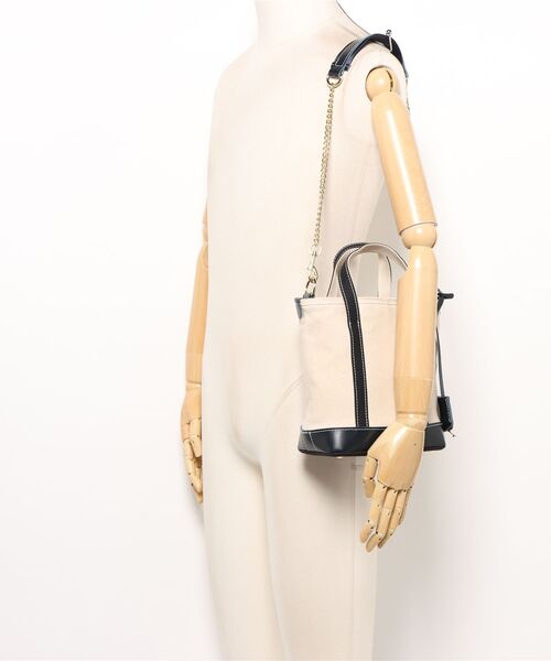 Scrap Book（スクラップブック）の「【atneK】キャンバスチェーンショルダー（ショルダーバッグ・レディース・ホワイト・FREE）」の5枚目の写真