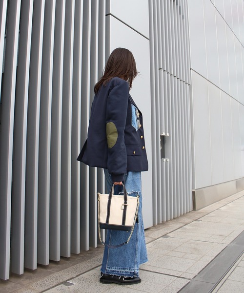 Scrap Book（スクラップブック）の「【atneK】キャンバスチェーンショルダー（ショルダーバッグ・レディース・ホワイト・FREE）」の7枚目の写真