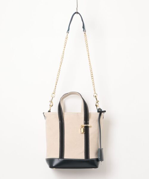 Scrap Book（スクラップブック）の「【atneK】キャンバスチェーンショルダー（ショルダーバッグ・レディース・ホワイト・FREE）」の10枚目の写真