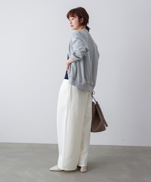Bou Jeloud(ブージュルード)の「スレンダーベルトワイドパンツ(その他パンツ・レディース・ネイビー/ベージュ/オフホワイト・38)」の10枚目の写真
