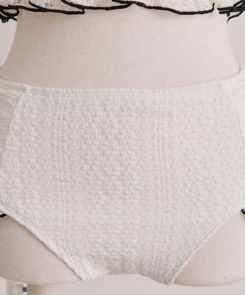OLIVE des OLIVE(オリーブデオリーブ)の「【体型カバー◎】レースシャーリングswimwear(水着・レディース・ブラック/アイボリー・FREE)」の18枚目の写真