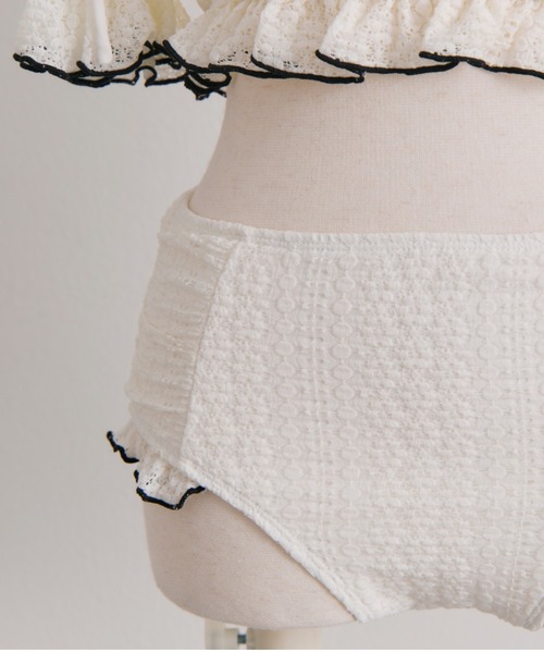 OLIVE des OLIVE（オリーブデオリーブ）の「レースシャーリングswimwear（水着・レディース・ブラック/アイボリー・FREE）」の17枚目の写真