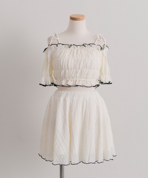 OLIVE des OLIVE（オリーブデオリーブ）の「レースシャーリングswimwear（水着・レディース・ブラック/アイボリー・FREE）」の19枚目の写真