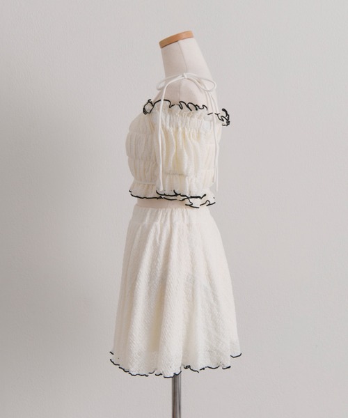 OLIVE des OLIVE（オリーブデオリーブ）の「レースシャーリングswimwear（水着・レディース・ブラック/アイボリー・FREE）」の20枚目の写真