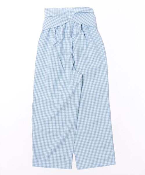 Dita Muaj.（ディータムアージュ）の「チェックウエスト巻ジョガーパンツ（その他パンツ・レディース・ブラウン/ブルー・FREE）」の3枚目の写真