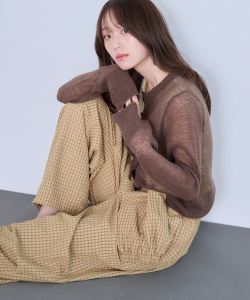 Dita Muaj.(ディータムアージュ)の「チェック腰巻風ジョガーパンツ(その他パンツ・レディース・ブラウン/ブルー・FREE)」の19枚目の写真