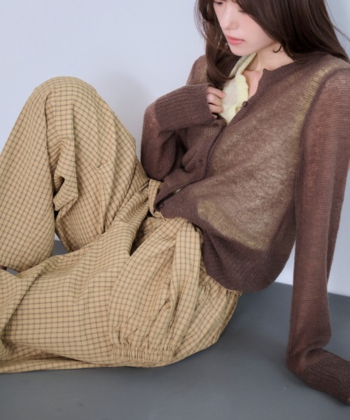Dita Muaj.(ディータムアージュ)の「チェック腰巻風ジョガーパンツ(その他パンツ・レディース・ブラウン/ブルー・FREE)」の13枚目の写真