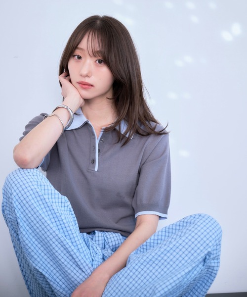 Dita Muaj.(ディータムアージュ)の「チェック腰巻風ジョガーパンツ(その他パンツ・レディース・ブラウン/ブルー・FREE)」の4枚目の写真