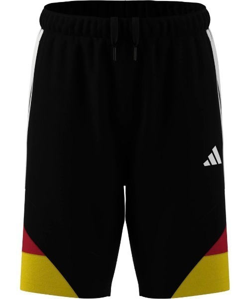 adidas(アディダス)の「アディダス adidas エッセンシャルズ レギュラーフィット カラー ブロッキング ダブルニット ショーツ(その他パンツ・キッズ・ブラック×レッド/ネイビー・160cm/120cm/140cm/130cm/150cm)」の2枚目の写真
