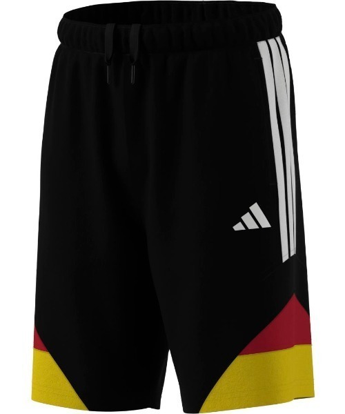 adidas(アディダス)の「アディダス adidas エッセンシャルズ レギュラーフィット カラー ブロッキング ダブルニット ショーツ(その他パンツ・キッズ・ブラック×レッド/ネイビー・160cm/120cm/140cm/130cm/150cm)」の5枚目の写真