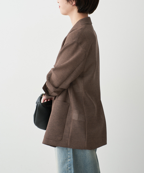 Spick & Span(スピックアンドスパン)の「《手洗い可》ブラーカラミ ルーズジャケット(その他アウター・レディース・その他4/マルチ・38/36)」の22枚目の写真