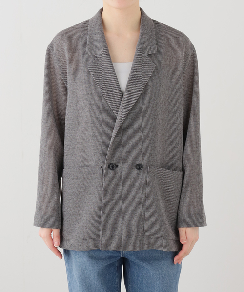 Spick & Span(スピックアンドスパン)の「《手洗い可》ブラーカラミ ルーズジャケット(その他アウター・レディース・その他4/マルチ・38/36)」の5枚目の写真