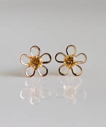 cui-cui｜キュイキュイのピアス（両耳用）（イエロー/黄色系）通販