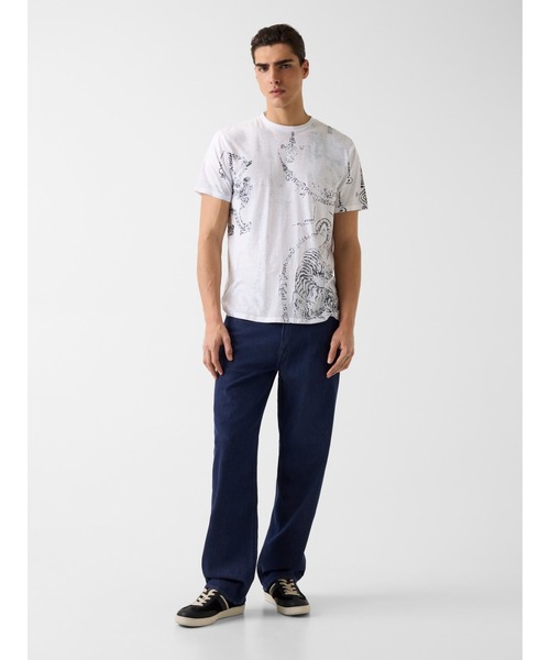 Guess(ゲス)の「SOUTHEAST Burnout Tee Tシャツ(Tシャツ/カットソー・メンズ・ホワイト・LARGE/XX-LARGE/X-LARGE/MEDIUM/SMALL)」の4枚目の写真