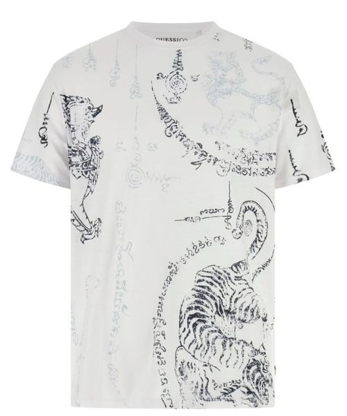 Guess(ゲス)の「SOUTHEAST Burnout Tee Tシャツ(Tシャツ/カットソー・メンズ・ホワイト・LARGE/XX-LARGE/X-LARGE/MEDIUM/SMALL)」の5枚目の写真
