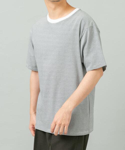 URBAN RESEARCH ROSSO MEN(アーバンリサーチロッソメン)の「『XLサイズあり』『UR TECH』汗ジミ防止クルーネックTシャツ(Tシャツ/カットソー・メンズ・ネイビー/ホワイト系その他/ホワイト/ブラック/ブラック系その他/グレー・X-LARGE/LARGE/MEDIUM/SMALL)」の9枚目の写真