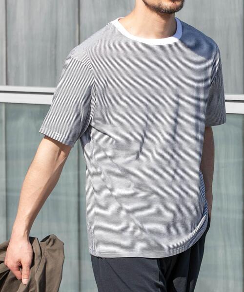 URBAN RESEARCH ROSSO MEN(アーバンリサーチロッソメン)の「『XLサイズあり』『UR TECH』汗ジミ防止クルーネックTシャツ(Tシャツ/カットソー・メンズ・ネイビー/ホワイト系その他/ホワイト/ブラック/ブラック系その他/グレー・X-LARGE/LARGE/MEDIUM/SMALL)」の11枚目の写真