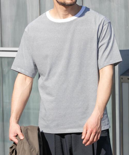 URBAN RESEARCH ROSSO MEN(アーバンリサーチロッソメン)の「『XLサイズあり』『UR TECH』汗ジミ防止クルーネックTシャツ(Tシャツ/カットソー・メンズ・ネイビー/ホワイト系その他/ホワイト/ブラック/ブラック系その他/グレー・X-LARGE/LARGE/MEDIUM/SMALL)」の12枚目の写真
