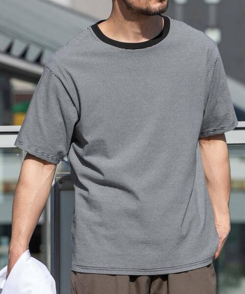 URBAN RESEARCH ROSSO MEN(アーバンリサーチロッソメン)の「『XLサイズあり』『UR TECH』汗ジミ防止クルーネックTシャツ(Tシャツ/カットソー・メンズ・ネイビー/ホワイト系その他/ホワイト/ブラック/ブラック系その他/グレー・X-LARGE/LARGE/MEDIUM/SMALL)」の20枚目の写真