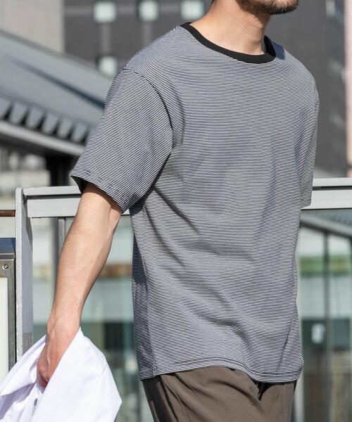 URBAN RESEARCH ROSSO MEN(アーバンリサーチロッソメン)の「『XLサイズあり』『UR TECH』汗ジミ防止クルーネックTシャツ(Tシャツ/カットソー・メンズ・ネイビー/ホワイト系その他/ホワイト/ブラック/ブラック系その他/グレー・X-LARGE/LARGE/MEDIUM/SMALL)」の21枚目の写真