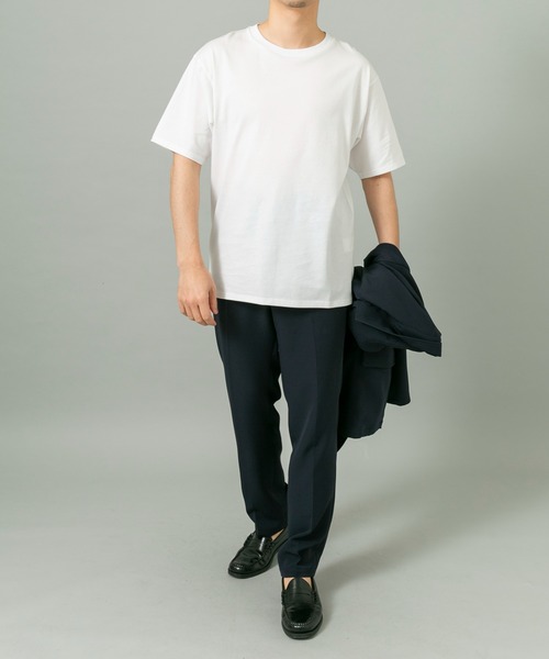 URBAN RESEARCH ROSSO MEN（アーバンリサーチロッソメン）の「『XLサイズあり』『UR TECH』汗ジミ防止クルーネックTシャツ（Tシャツ/カットソー・メンズ・ネイビー/ホワイト系その他/ホワイト/ブラック/ブラック系その他/グレー・X-LARGE/LARGE/MEDIUM/SMALL）」の10枚目の写真