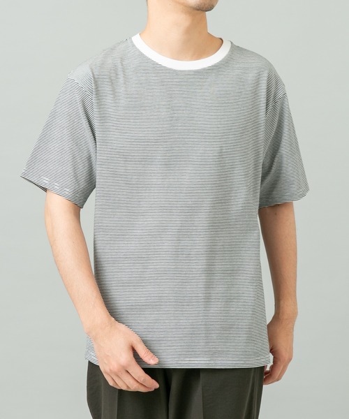 URBAN RESEARCH ROSSO MEN（アーバンリサーチロッソメン）の「『XLサイズあり』『UR TECH』汗ジミ防止クルーネックTシャツ（Tシャツ/カットソー・メンズ・ネイビー/ホワイト系その他/ホワイト/ブラック/ブラック系その他/グレー・X-LARGE/LARGE/MEDIUM/SMALL）」の11枚目の写真