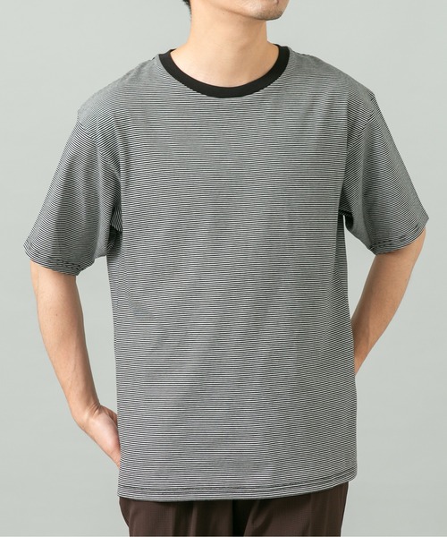 URBAN RESEARCH ROSSO MEN（アーバンリサーチロッソメン）の「『XLサイズあり』『UR TECH』汗ジミ防止クルーネックTシャツ（Tシャツ/カットソー・メンズ・ネイビー/ホワイト系その他/ホワイト/ブラック/ブラック系その他/グレー・X-LARGE/LARGE/MEDIUM/SMALL）」の19枚目の写真