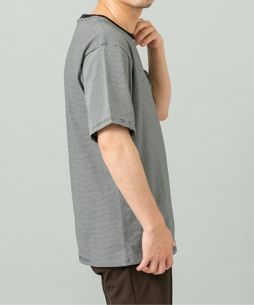 URBAN RESEARCH ROSSO MEN（アーバンリサーチロッソメン）の「『XLサイズあり』『UR TECH』汗ジミ防止クルーネックTシャツ（Tシャツ/カットソー・メンズ・ネイビー/ホワイト系その他/ホワイト/ブラック/ブラック系その他/グレー・X-LARGE/LARGE/MEDIUM/SMALL）」の20枚目の写真