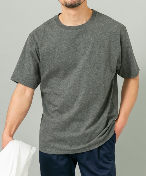 URBAN RESEARCH ROSSO MEN（アーバンリサーチロッソメン）の「『XLサイズあり』『UR TECH』汗ジミ防止クルーネックTシャツ（Tシャツ/カットソー・メンズ・ネイビー/ホワイト系その他/ホワイト/ブラック/ブラック系その他/グレー・X-LARGE/LARGE/MEDIUM/SMALL）」の22枚目の写真