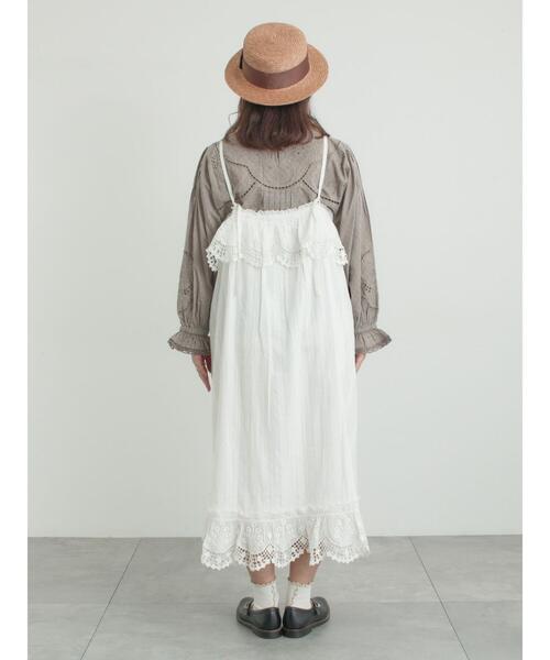 TSUHARU by Samansa Mos2（ツハルバイサマンサモスモス）の「【WHITE COLLECTION】スカラップ刺繍キャミワンピース（ワンピース・レディース・ホワイト・F）」の16枚目の写真