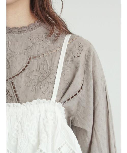 TSUHARU by Samansa Mos2（ツハルバイサマンサモスモス）の「【WHITE COLLECTION】スカラップ刺繍キャミワンピース（ワンピース・レディース・ホワイト・F）」の18枚目の写真