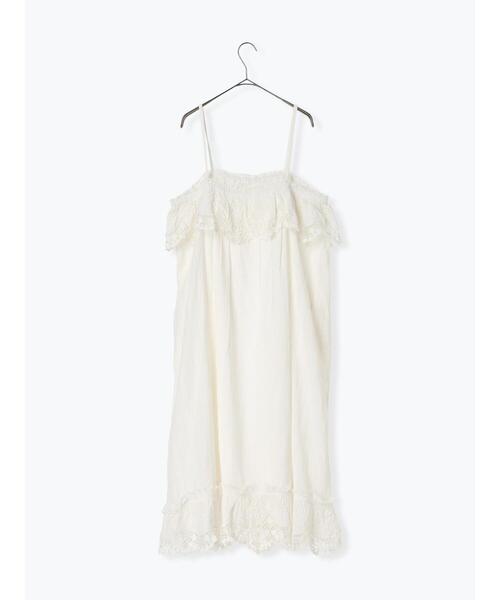 TSUHARU by Samansa Mos2（ツハルバイサマンサモスモス）の「【WHITE COLLECTION】スカラップ刺繍キャミワンピース（ワンピース・レディース・ホワイト・F）」の12枚目の写真