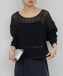 GALLARDAGALANTE | レーシーメッシュニット(パーカー)