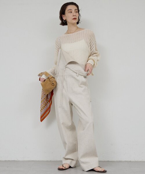 GALLARDAGALANTE(ガリャルダガランテ)の「レーシーメッシュニット(パーカー・レディース・グレー/ブラック/ホワイト・FREE)」の6枚目の写真