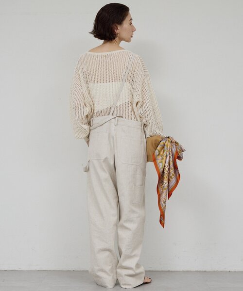 GALLARDAGALANTE(ガリャルダガランテ)の「レーシーメッシュニット(パーカー・レディース・グレー/ブラック/ホワイト・FREE)」の8枚目の写真