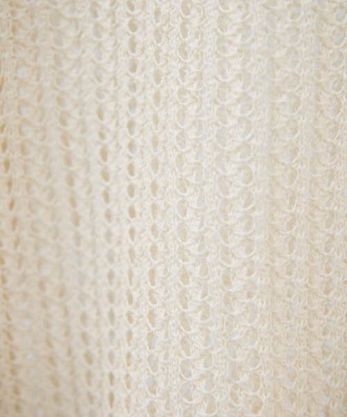 GALLARDAGALANTE(ガリャルダガランテ)の「レーシーメッシュニット(パーカー・レディース・グレー/ブラック/ホワイト・FREE)」の9枚目の写真