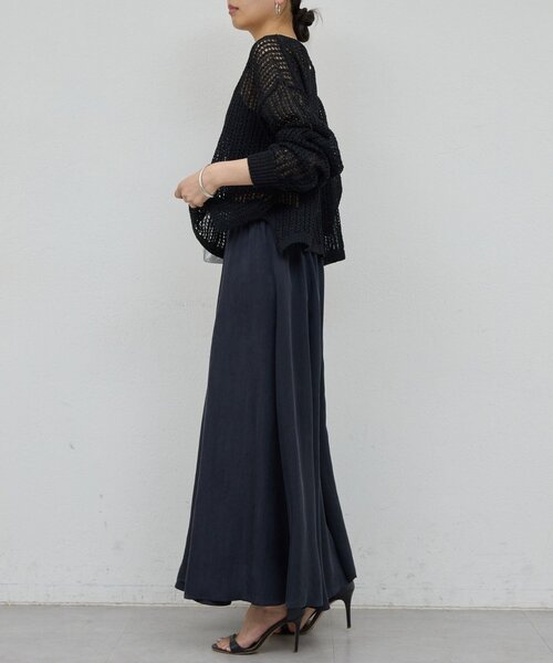 GALLARDAGALANTE(ガリャルダガランテ)の「レーシーメッシュニット(パーカー・レディース・グレー/ブラック/ホワイト・FREE)」の14枚目の写真