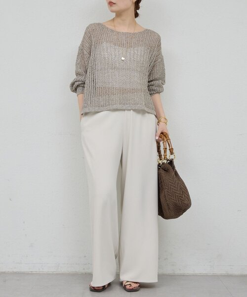 GALLARDAGALANTE(ガリャルダガランテ)の「レーシーメッシュニット(パーカー・レディース・グレー/ブラック/ホワイト・FREE)」の21枚目の写真