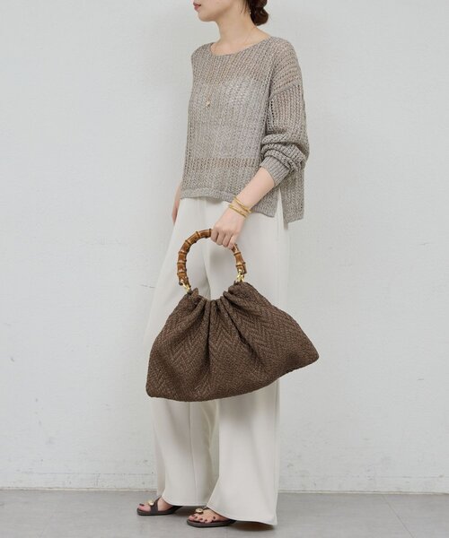 GALLARDAGALANTE(ガリャルダガランテ)の「レーシーメッシュニット(パーカー・レディース・グレー/ブラック/ホワイト・FREE)」の22枚目の写真