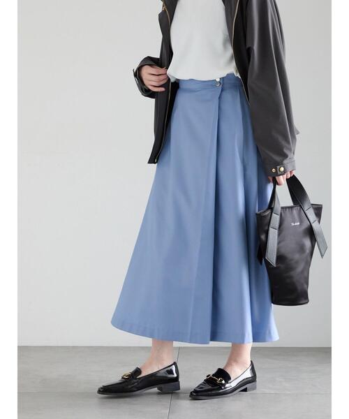 Te chichi（テチチ）の「アシメタックフレアスカート（スカート・レディース・サックスブルー/ネイビー/ベージュ・M/S）」の3枚目の写真