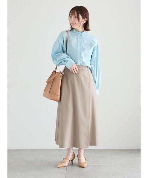 Te chichi（テチチ）の「アシメタックフレアスカート（スカート・レディース・サックスブルー/ネイビー/ベージュ・M/S）」の4枚目の写真