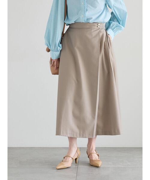 Te chichi（テチチ）の「アシメタックフレアスカート（スカート・レディース・サックスブルー/ネイビー/ベージュ・M/S）」の6枚目の写真