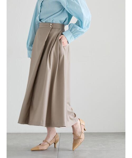 Te chichi（テチチ）の「アシメタックフレアスカート（スカート・レディース・サックスブルー/ネイビー/ベージュ・M/S）」の7枚目の写真