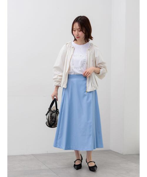 Te chichi（テチチ）の「アシメタックフレアスカート（スカート・レディース・サックスブルー/ネイビー/ベージュ・M/S）」の8枚目の写真