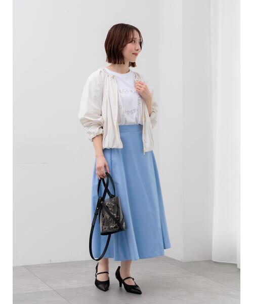 Te chichi（テチチ）の「アシメタックフレアスカート（スカート・レディース・サックスブルー/ネイビー/ベージュ・M/S）」の9枚目の写真